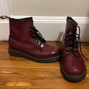Dr. Marten red leather boot